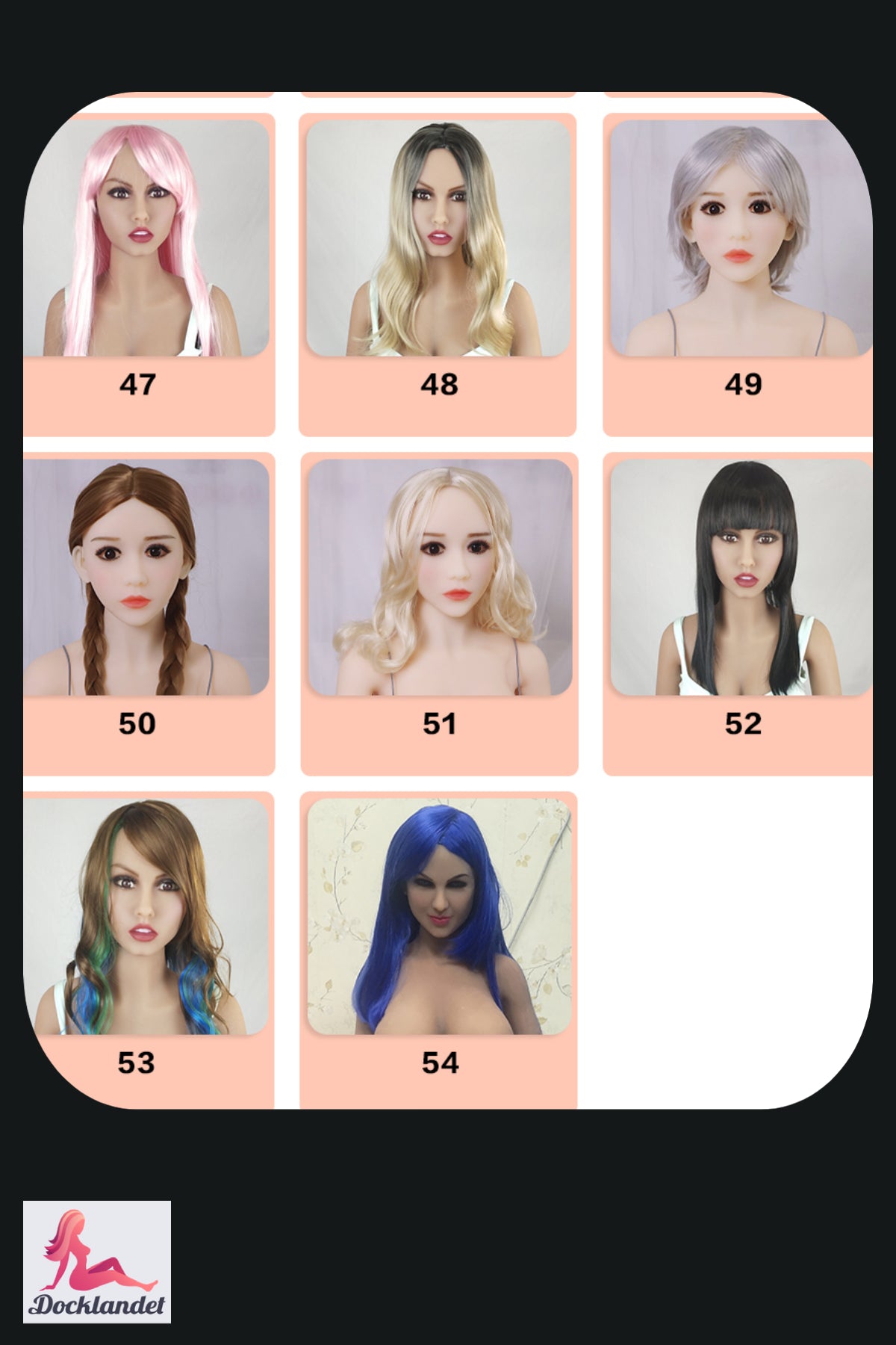 Perruque (choisissez entre 94 différents)