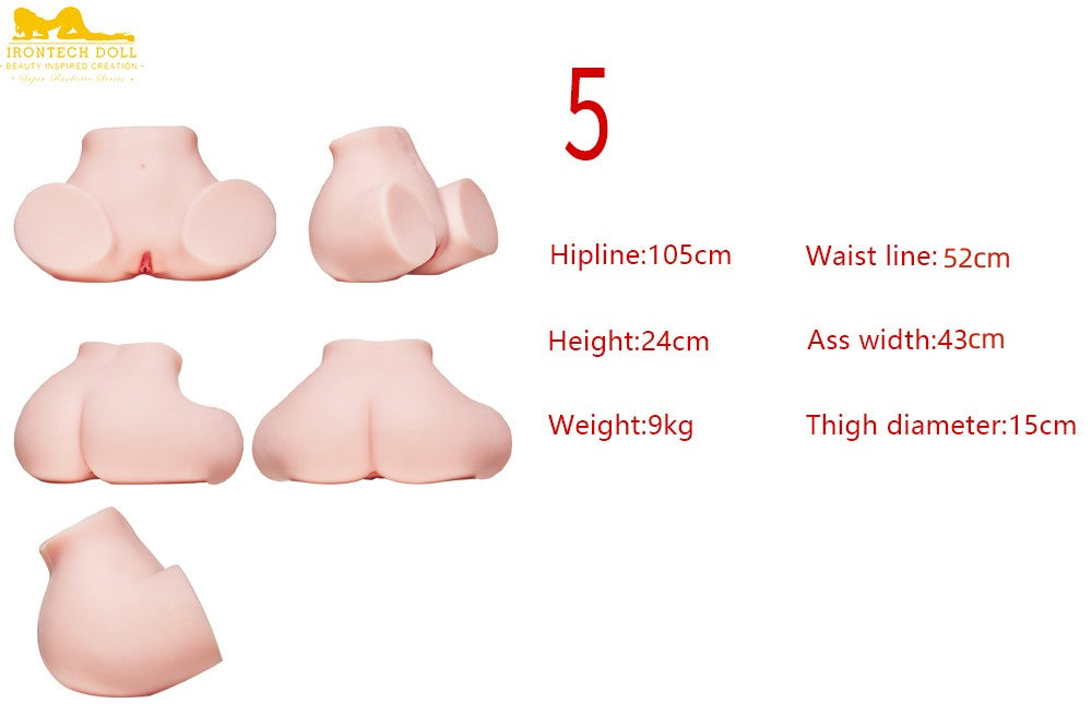 Cul gros courbé poupée sexuelle (Irontech Doll Hanche 110cm TPE)