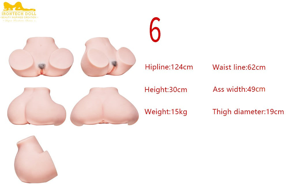 Butt Extra Large Curvy poupée sexuelle (Irontech Doll HIPE 125CM TPE)