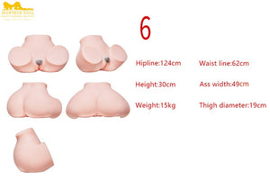 Butt Extra Large Curvy poupée sexuelle (Irontech Doll HIPE 125CM TPE)