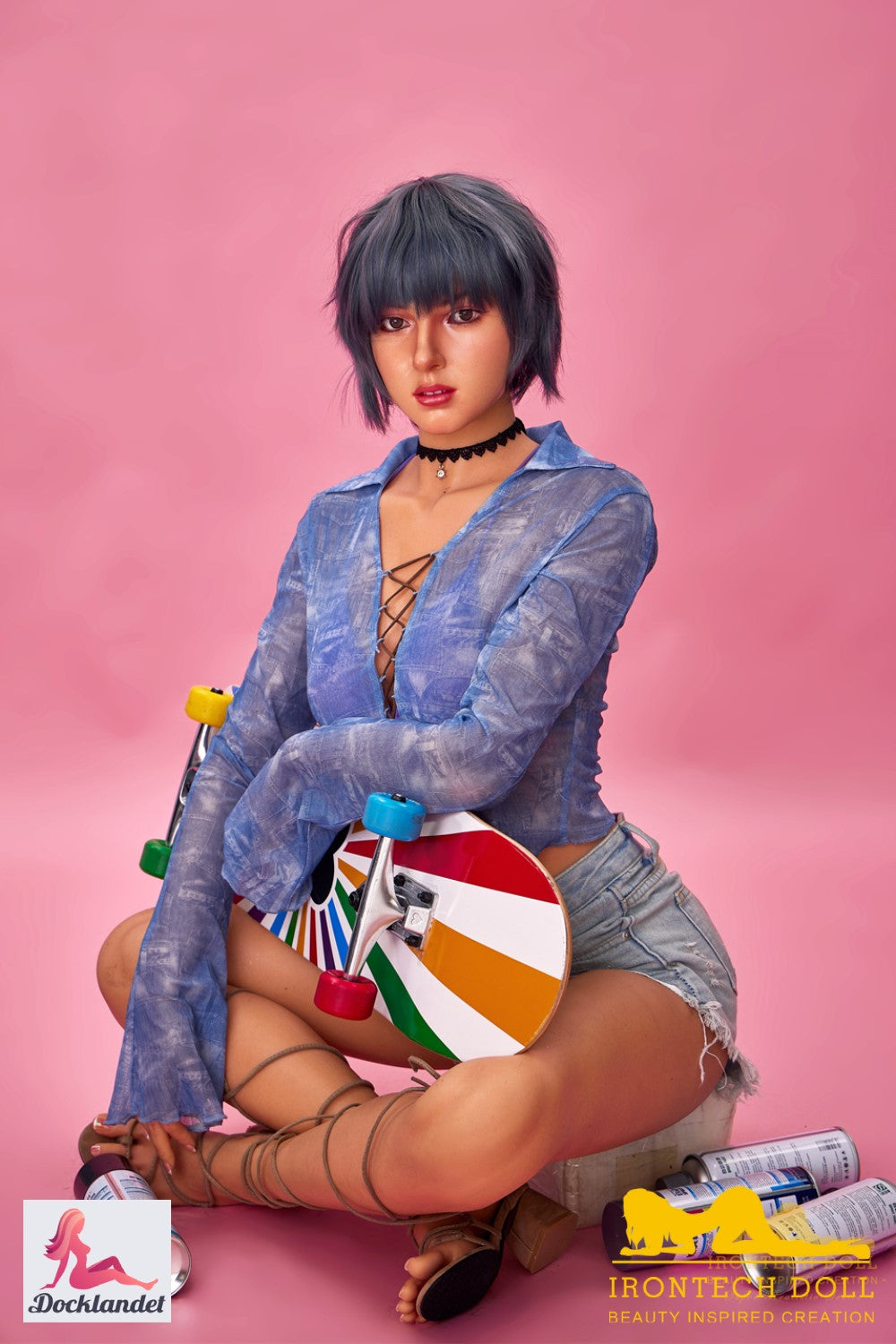 Jenny poupée sexuelle (Irontech Doll 168cm B-Cup S29 Silicone)