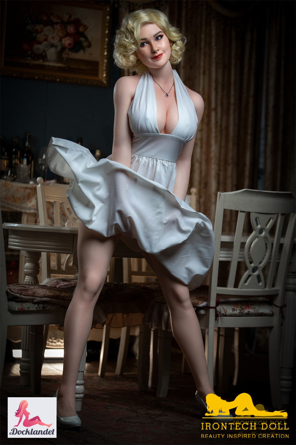 Marilyne poupée sexuelle (Irontech Doll 164 cm (E-cup S12 Silicone)